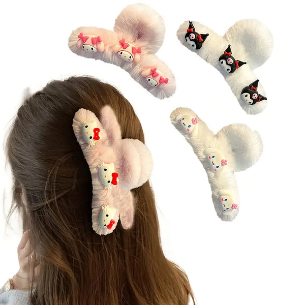 Fuzzy Sanrio clips