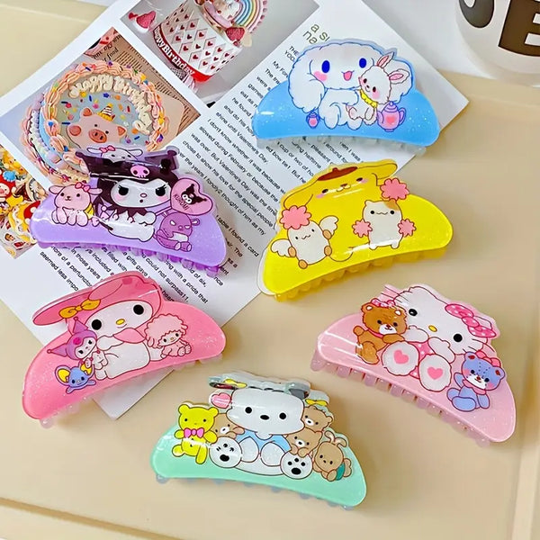 Plastic sanrio clips
