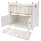 Little Flora Wooden doll Bed