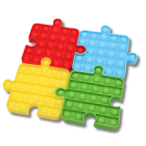 Rainbow Puzzle Pop It Fidget Kids Toys- Assorted