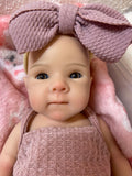 Phoebe 12 in Full Silicone reborn baby Micro Baby open mouth approx 3lbs tat 10 days