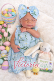 Victoria 19-20in reborn baby Full Silicone Girl Tan Skin Tone approx 7.2lbs wears newborn open mouth
