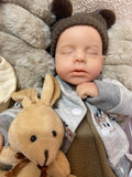 Logan 13in reborn baby Full Silicone open mouth Micro Preemie approx 3lbs