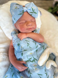 Victoria 19-20in reborn baby Full Silicone Girl Tan Skin Tone approx 7.2lbs wears newborn open mouth