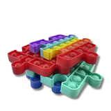 Rainbow Puzzle Pop It Fidget Kids Toys- Assorted