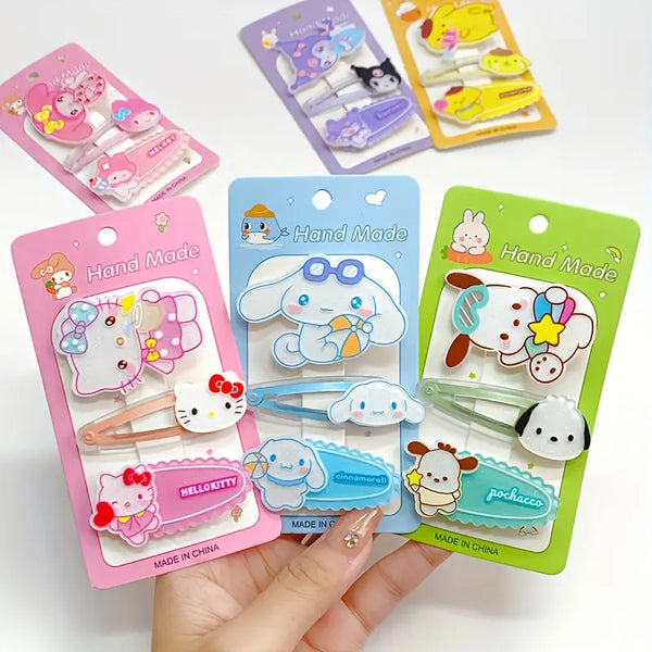 Sanrio 3pk hair clips