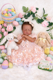 Adeline rare with short Newborn Hair 19/20in Full Silicone Baby Girl open mouth TAT 10 days