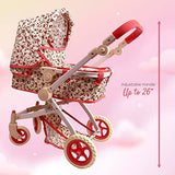 Convertible Baby Doll Floral Stroller
