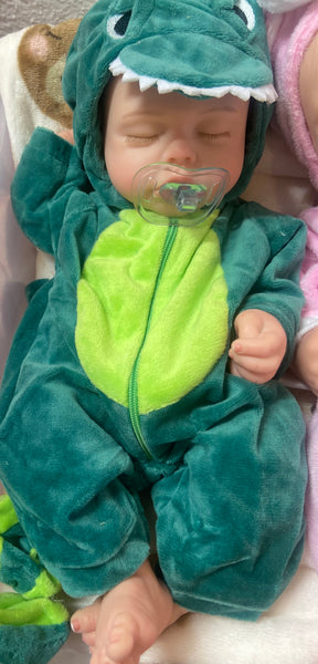 Dinosaur 3pc Outfit for 16” dolls.  VAL