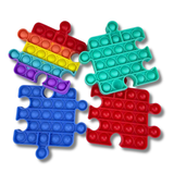 Rainbow Puzzle Pop It Fidget Kids Toys- Assorted