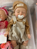 Belle 16in reborn baby Full Silicone Girl Painted Hair preemie approx 4lbs. Open mouth arrives approx 6/15