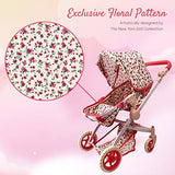 Convertible Baby Doll Floral Stroller