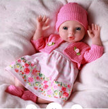 Floral Dress W/Sweater 5pc Set for 16” dolls.   VAL