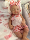 Cassie 16” Preemie reborn baby Full Body Silicone Doll Open mouth approx 4lbs