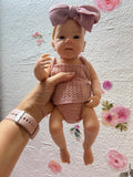 Phoebe 12 in Full Silicone reborn baby Micro Baby open mouth approx 3lbs tat 10 days