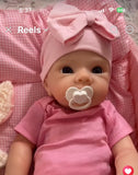 Phoebe 18in Full Premium No Seam lines Silicone Baby Girl open mouth no hair approx 7lbs EXTRA SOFT.   Approximately 10 Day turn-around-time.
