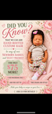 CUSTOM HAND ROOTED HAIR/EYE COLOR ADD ON, FOR PREORDERS ONLY/ eye color is for open eye babies/ 16in, 18in, 19-20in only