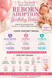 REBORN ADOPTION BIRTHDAY PARTY IN STORE: SCHEDULE HERE