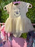 Pooh dress w/ bow nb