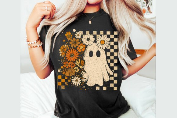 Floral Ghost Checkered DTF PREORDER CLOSES 8/31 ships approx 9/15
