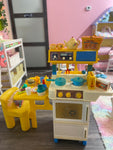 Vintage 1987 Kitchen w/Chair and accessories