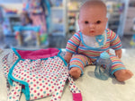 Berrenguer Doll w/Soft Carrier & Bottle