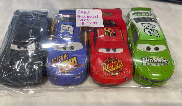 CARS 4pc Metal Cars