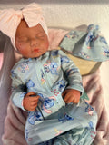 Adeline 19-20 Full Silicone Reborn Baby Girl tan Skin Tone 7.3lbs newborn open mouth *Premium hard to find mold