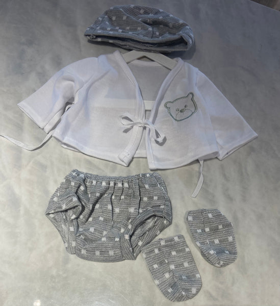 5pc Grey Newborn Set