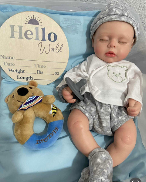 5pc Boy Doll Sweater set.  Fits 16” doll.   VAL