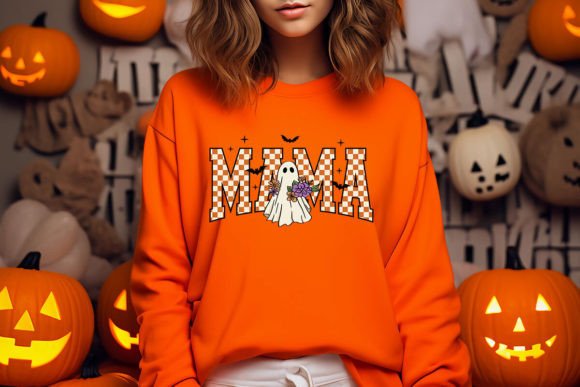 Orange Checkered Mama DTF PREORDER CLOSES 8/31 ships approx 9/15