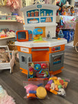Little Tikes Kitchen Set.  Doesn’t make sounds