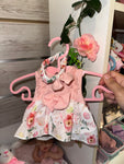 floral blush dress  w/headband  Jess