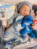 Jordan Fair Skin Tone Full Silicone newborn  Boy 19-20in 7.2 lbs open mouth 8/26