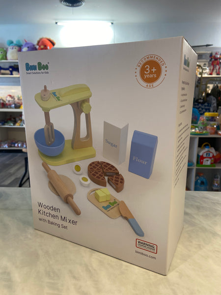 Bimi Boo NIB Wooden Mixer Set