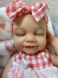 Preemie 16” Full Body Silicone Doll Cassie. Open mouth