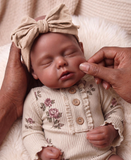 Noelle 16in reborn baby Full Silicone Preemie  open mouth approx 4lb 10 day tat