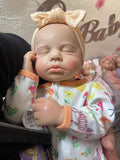 Abigail 19in Full Body Silicone Girl fair Skin Tone newborn size open mouth *Premium hard to find mold*