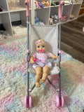 Stroller W/doll, pacifier and bottle