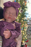 Adeline 19-20in Reborn Baby Full Body Silicone Girl Tan Skin open mouth Tone Approx 6.13lbs newborn *Premium hard to find mold*