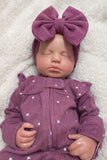 Adeline 19-20in Reborn Baby Full Body Silicone Girl Tan Skin open mouth Tone Approx 6.13lbs newborn *Premium hard to find mold*