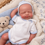 Logan 13in reborn baby Full Silicone open mouth Micro Preemie approx 3lbs