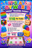 8/01 Fidget trading event in store ticket admission 2-3pm