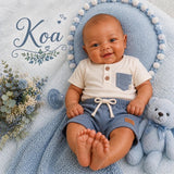 Koa 17” Full Body Silicone Boy. No Hair. Open Mouth. Approx 6lbs. Turn around time approx 12 business days