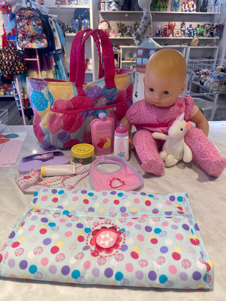 American Girl Brand Bitty Baby w/Diaper Bag & Accessories