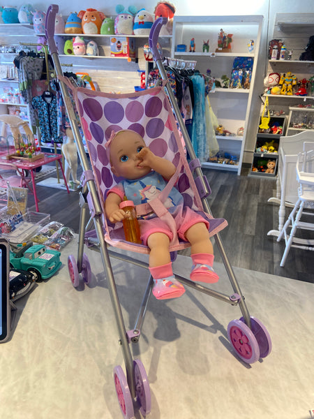 Stroller w/doll & magic bottle