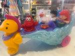 LP Little Mermaid Carriage w/3 figures