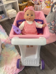 Little Tikes Shopping Cart w/Doll and Groceries