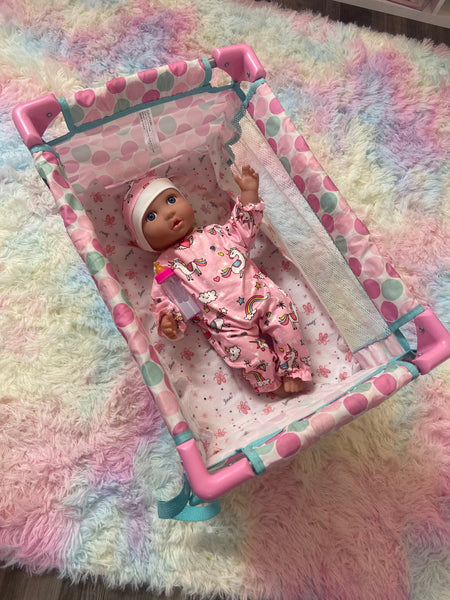 Pack n Play w/Baby Doll, new outfit
