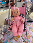 Stroller with Doll & Accessories